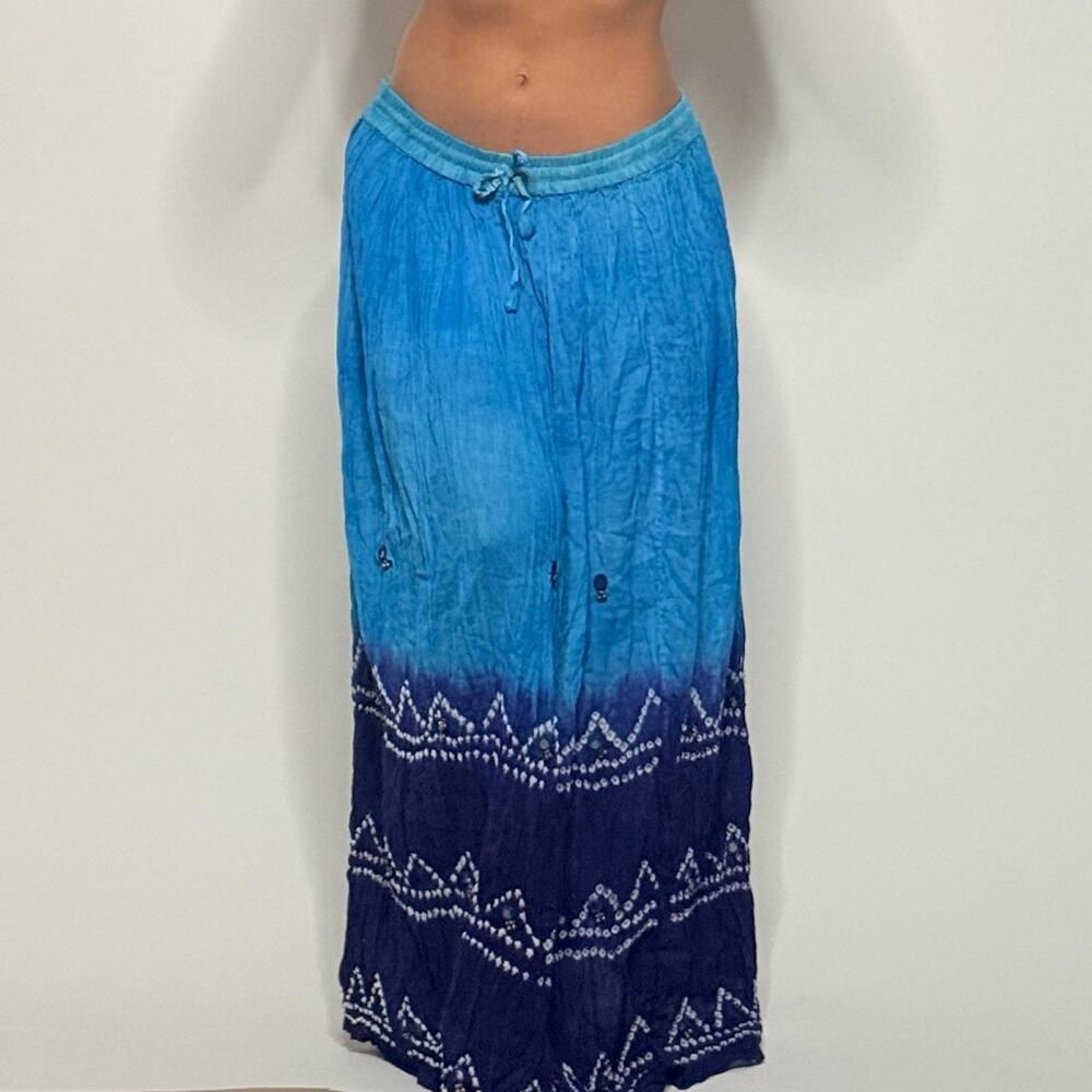 Blue Vintage Maxi Skirt